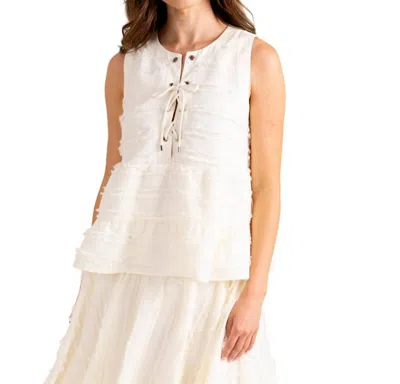 S'EDGE JEWELL TANK TOP IN BONE
