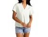 S'edge Jillian Top In Seaglass In Blue