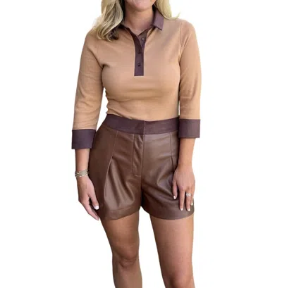 S'edge Lee Bodysuit In Camel In Brown