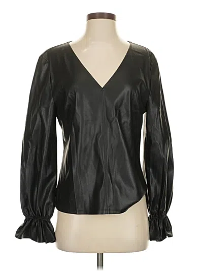 Pre-owned S'edge Long Sleeve Blouse In Black