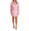 S'edge Margaret Button Front Mini Dress In Art Basel In Multi