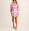 S'edge Margaret Button Front Mini Dress In Art Basel In Multi