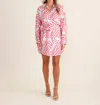 S'edge Margaret Button Front Mini Dress In Art Basel In Multi