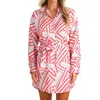 S'edge Margaret Button Front Mini Dress In Art Basel In Multi