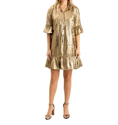 S'edge Mary Dress In Bronze In Gold