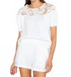 S'edge Meadow Top In White In White