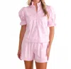 S'edge Meryl Top In Pink Spritz In Pink