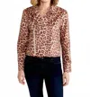 S'edge Moto Zip Jacket In Leopard In Multi