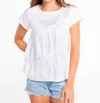 S'edge Paige Top In White In White