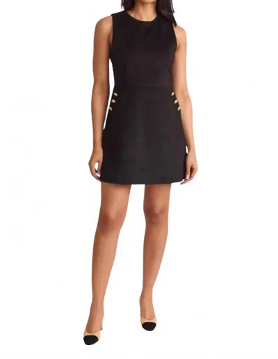 S'edge Rebecca Sleeveless Mini Dress In Onyx In Black