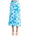 S'edge Rhodes Midi Skirt In Delphinium In Blue