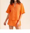 S'edge Rowan Top In Guava In Multi