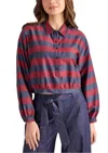 S'edge Sean Top In Vineyard Stripe In Multi