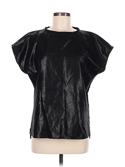 S'edge Short Sleeve Blouse In Black