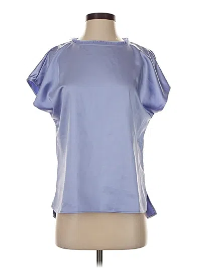 Pre-owned S'edge Short Sleeve Blouse In Blue