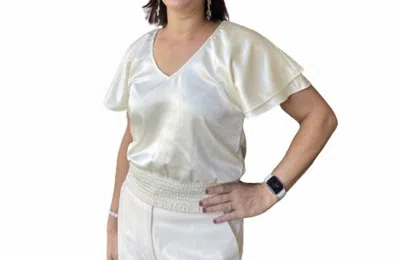 S'edge Simone Top In Frosting In Multi