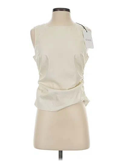 Pre-owned S'edge Sleeveless Blouse In Ivory