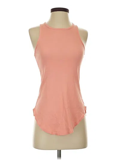 Pre-owned S'edge Tank Top Orange Halter Neckline Tops