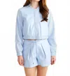 S'edge Terry Jacket In Cornflower In Blue
