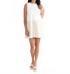 S'edge Twiggy Sleeveless Mini Dress In Washed White In White