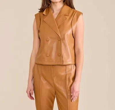 S'edge Vera Vest In Camel In Brown