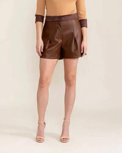 S'edge Women's Maria Short In Chocolate In Gold