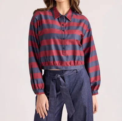 S'EDGE WOMEN'S SEAN TOP IN VINEYARD STRIPE