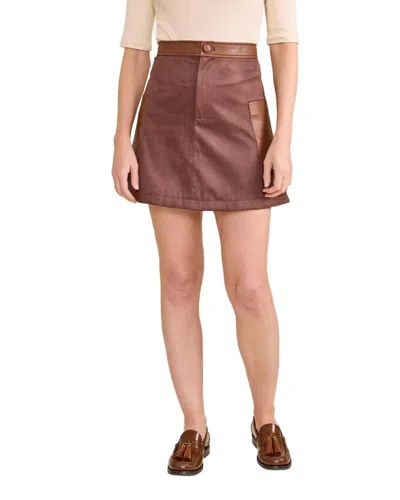 S'edge Zoe Skirt In Chocolate In Brown