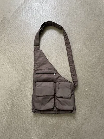 Pre-owned Seditionaries X Vintage Faded Crossbody Bag Prada Style Y2k In Brown