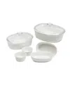 Sedona Kitchen 10-pc. Ceramic Baking Set In White