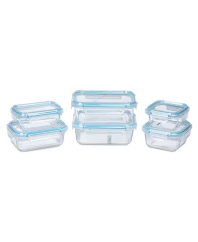 Sedona Kitchen 12-pc. Glass Food Storage Set In Blue