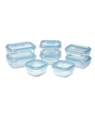 Sedona Kitchen 16-pc. Glass Food Storage Set In Blue