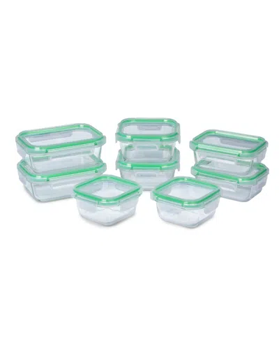 Sedona Kitchen 16-pc. Glass Food Storage Set In Green