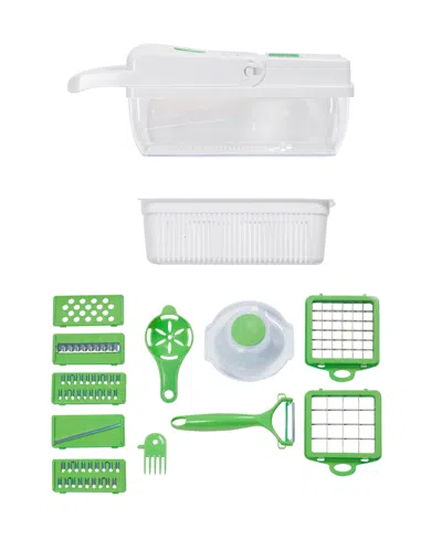 Sedona Kitchen 16-pc. Handheld Vegetable Chopper Set In Green