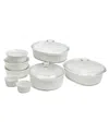 Sedona Kitchen 18-pc. Ceramic Baking Set In White