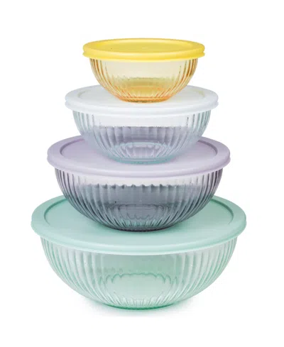 Sedona Kitchen 4-pc. Glass Mixing Bowl Set In Multi