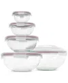 Sedona Kitchen 5-piece Nesting Glass Bowl Set In Puple