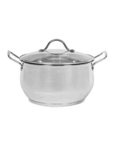 Sedona Stainless Steel 5.5 Quart Casserole In Silver