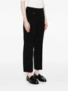 Seductive Button-detailed Straight-leg Trousers In Black