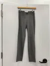 Seductive Grey Tapered Sabrina Velour Pant In Grey