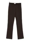 Seductive High-waisted Trousers In Brown