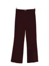 Seductive Nanette Flared Trousers In Red