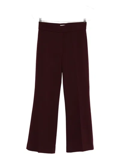 Seductive Nanette Flared Trousers In Red