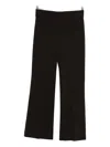 Seductive Nanette High-waisted Flared Trousers In Black
