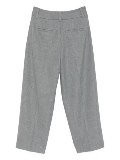 Seductive Pleated Trousers In Gray