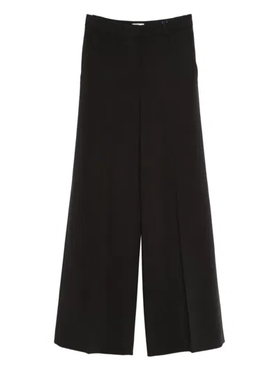 Seductive Welt-pocket Trousers In Black