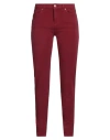 Seductive Woman Pants Garnet Size 14 Cotton, Lyocell, Polyester, Elastane In Red