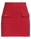 Seductive Woman Mini Skirt Red Size 10 Polyester, Viscose, Cotton, Elastane