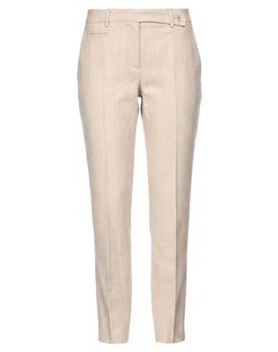Seductive Woman Pants Beige Size 12 Polyester, Viscose, Wool, Elastane