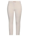 Seductive Woman Pants Beige Size 14 Cotton, Elastane In Beige